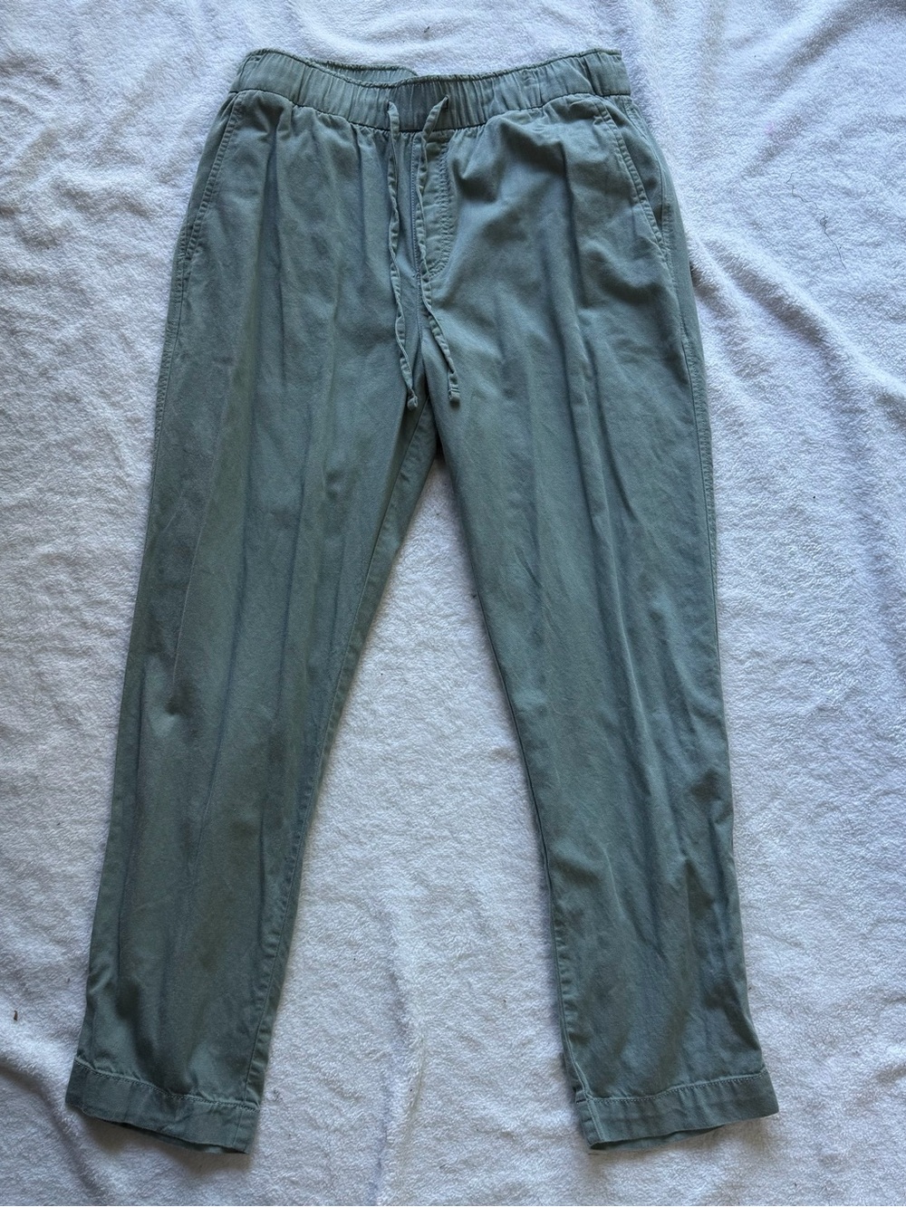 Women’s Casual Drawstring Pants in Sage Green- Gap easy pants